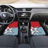 West Papua Morning Star Car Mats One People One Soul DT05 Set 2pcs - Front Red - Polynesian Pride