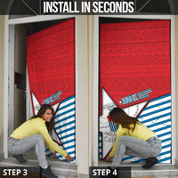 West Papua Morning Star Door Cover One People One Soul - Polynesian Pride