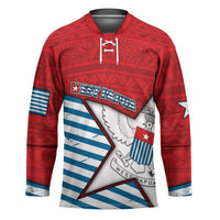 West Papua Morning Star Hockey Jersey One People One Soul DT05 Unisex Red - Polynesian Pride