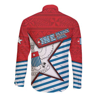 West Papua Morning Star Long Sleeve Button Shirt One People One Soul DT05 - Polynesian Pride