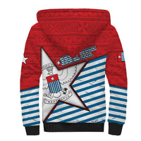 West Papua Morning Star Sherpa Hoodie One People One Soul DT05 - Polynesian Pride