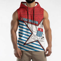 West Papua Morning Star Sleeveless Hoodie One People One Soul DT05 - Polynesian Pride