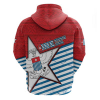 West Papua Morning Star Zip Hoodie One People One Soul - Polynesian Pride