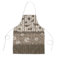 Hawaii Christmas In July Apron Beige Mele Kalikimaka Sea Animals