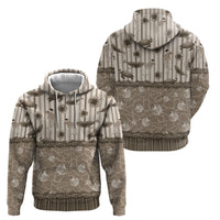 Hawaii Christmas In July Hoodie Beige Mele Kalikimaka Sea Animals