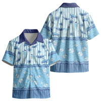 Hawaii Christmas In July Kid Hawaiian Shirt Sky Blue Mele Kalikimaka Sea Animals DT05 - Polynesian Pride