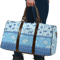 Hawaii Christmas In July Travel Bag Sky Blue Mele Kalikimaka Sea Animals