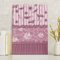 Hawaii Christmas In July Canvas Wall Art Dusty Pink Mele Kalikimaka Sea Animals