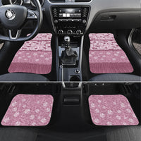 Hawaii Christmas In July Car Mats Dusty Pink Mele Kalikimaka Sea Animals