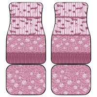 Hawaii Christmas In July Car Mats Dusty Pink Mele Kalikimaka Sea Animals
