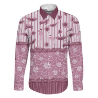 Hawaii Christmas In July Family Matching Off The Shoulder Long Sleeve Dress and Hawaiian Shirt Dusty Pink Mele Kalikimaka Sea Animals DT05 Daughter's Dress Pink - Polynesian Pride