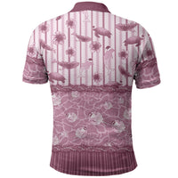 Hawaii Christmas In July Polo Shirt Dusty Pink Mele Kalikimaka Sea Animals DT05 - Polynesian Pride