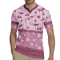 Hawaii Christmas In July Rugby Jersey Dusty Pink Mele Kalikimaka Sea Animals