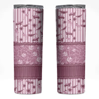 Hawaii Christmas In July Skinny Tumbler Dusty Pink Mele Kalikimaka Sea Animals