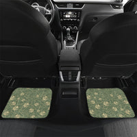Hawaii Christmas In July Car Mats Olive Green Mele Kalikimaka Sea Animals