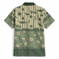 Hawaii Christmas In July Hawaiian Shirt Olive Green Mele Kalikimaka Sea Animals DT05 - Polynesian Pride