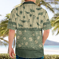 Hawaii Christmas In July Hawaiian Shirt Olive Green Mele Kalikimaka Sea Animals DT05 - Polynesian Pride