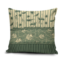 Hawaii Christmas In July Pillow Cover Olive Green Mele Kalikimaka Sea Animals DT05 Green - Polynesian Pride