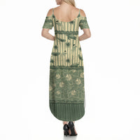 Hawaii Christmas In July Summer Maxi Dress Olive Green Mele Kalikimaka Sea Animals DT05 - Polynesian Pride