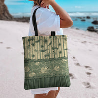 Hawaii Christmas In July Tote Bag Olive Green Mele Kalikimaka Sea Animals DT05 - Polynesian Pride