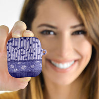 Hawaii Christmas In July AirPods Case Amethyst Purple Mele Kalikimaka Sea Animals
