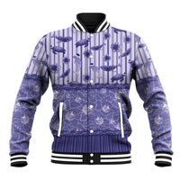 Hawaii Christmas In July Baseball Jacket Amethyst Purple Mele Kalikimaka Sea Animals