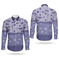 Hawaii Christmas In July Couples Matching Mermaid Dress and Long Sleeve Button Shirt Amethyst Purple Mele Kalikimaka Sea Animals DT05 - Polynesian Pride