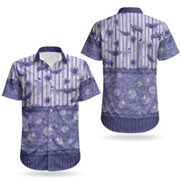 Hawaii Christmas In July Couples Matching Short Sleeve Bodycon Dress and Hawaiian Shirt Amethyst Purple Mele Kalikimaka Sea Animals DT05 - Polynesian Pride