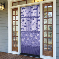 Hawaii Christmas In July Door Cover Amethyst Purple Mele Kalikimaka Sea Animals