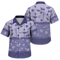 Hawaii Christmas In July Family Matching Mermaid Dress and Hawaiian Shirt Amethyst Purple Mele Kalikimaka Sea Animals DT05 Son's Shirt Purple - Polynesian Pride