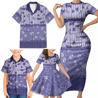 Hawaii Christmas In July Family Matching Short Sleeve Bodycon Dress and Hawaiian Shirt Amethyst Purple Mele Kalikimaka Sea Animals DT05 - Polynesian Pride