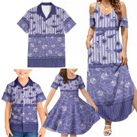 Hawaii Christmas In July Family Matching Summer Maxi Dress and Hawaiian Shirt Amethyst Purple Mele Kalikimaka Sea Animals DT05 - Polynesian Pride