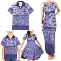 Hawaii Christmas In July Family Matching Tank Maxi Dress and Hawaiian Shirt Amethyst Purple Mele Kalikimaka Sea Animals DT05 - Polynesian Pride
