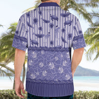 Hawaii Christmas In July Hawaiian Shirt Amethyst Purple Mele Kalikimaka Sea Animals