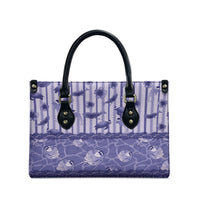Hawaii Christmas In July Leather Bag Amethyst Purple Mele Kalikimaka Sea Animals