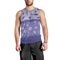 Hawaii Christmas In July Men Tank Top Amethyst Purple Mele Kalikimaka Sea Animals