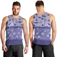 Hawaii Christmas In July Men Tank Top Amethyst Purple Mele Kalikimaka Sea Animals