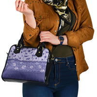 Hawaii Christmas In July Shoulder Handbag Amethyst Purple Mele Kalikimaka Sea Animals