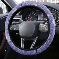 Hawaii Christmas In July Steering Wheel Cover Amethyst Purple Mele Kalikimaka Sea Animals