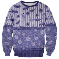 Hawaii Christmas In July Sweatshirt Amethyst Purple Mele Kalikimaka Sea Animals