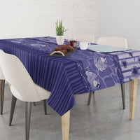 Hawaii Christmas In July Tablecloth Amethyst Purple Mele Kalikimaka Sea Animals