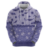 Hawaii Christmas In July Zip Hoodie Amethyst Purple Mele Kalikimaka Sea Animals