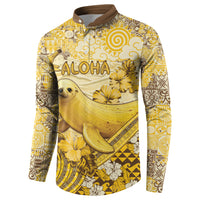 Hawaii Banana Seal Button Sweatshirt Ilio Holo I Ka Uaua Aloha DT05 - Polynesian Pride
