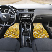 Hawaii Banana Seal Car Mats Ilio Holo I Ka Uaua Aloha DT05 Set 2pcs - Front Yellow - Polynesian Pride