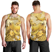 Hawaii Banana Seal Men Tank Top Ilio Holo I Ka Uaua Aloha DT05 - Polynesian Pride