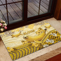 Hawaii Banana Seal Rubber Doormat Ilio Holo I Ka Uaua Aloha DT05 - Polynesian Pride