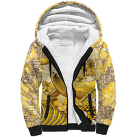 Hawaii Banana Seal Sherpa Hoodie Ilio Holo I Ka Uaua Aloha DT05 Unisex Yellow - Polynesian Pride