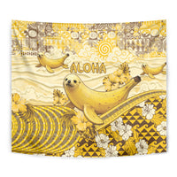 Hawaii Banana Seal Tapestry Ilio Holo I Ka Uaua Aloha DT05 - Polynesian Pride