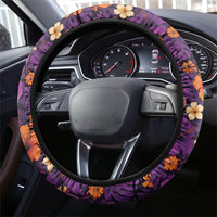 Hawaii Halloween Steering Wheel Cover Skeleton Pumpkin Hawaiian Flower Tribal DT05 - Polynesian Pride