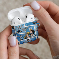 Argentina Football AirPods Case Goat Comic Style Sun Of May DT05 - Polynesian Pride